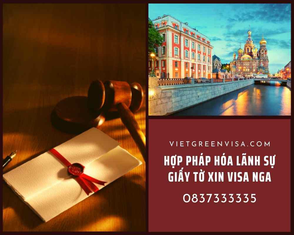 Hợp pháp hoá Lãnh sự giấy tờ sử dụng tại Nga