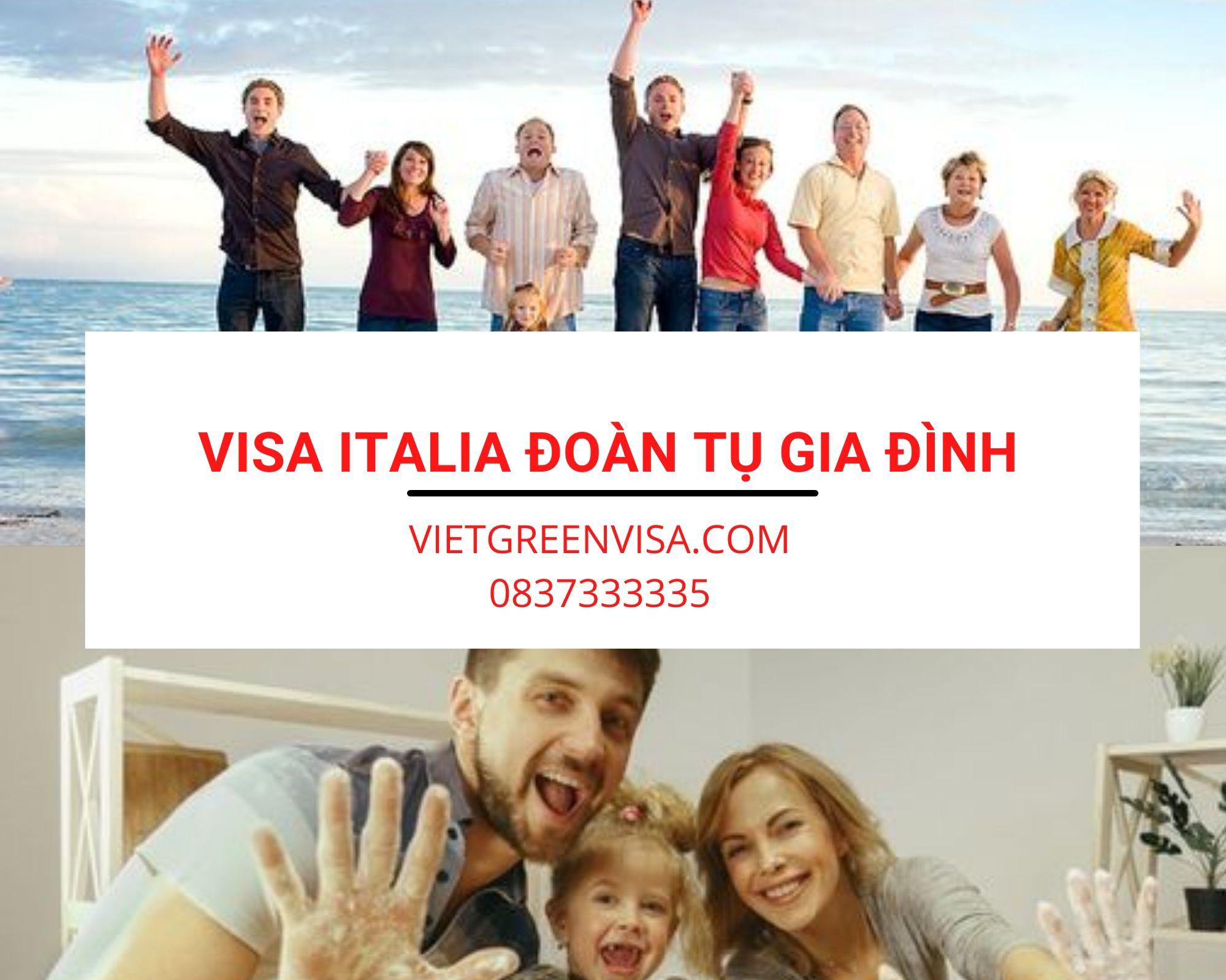 Làm visa sang Italia đoàn tụ gia đình, bạn bè 