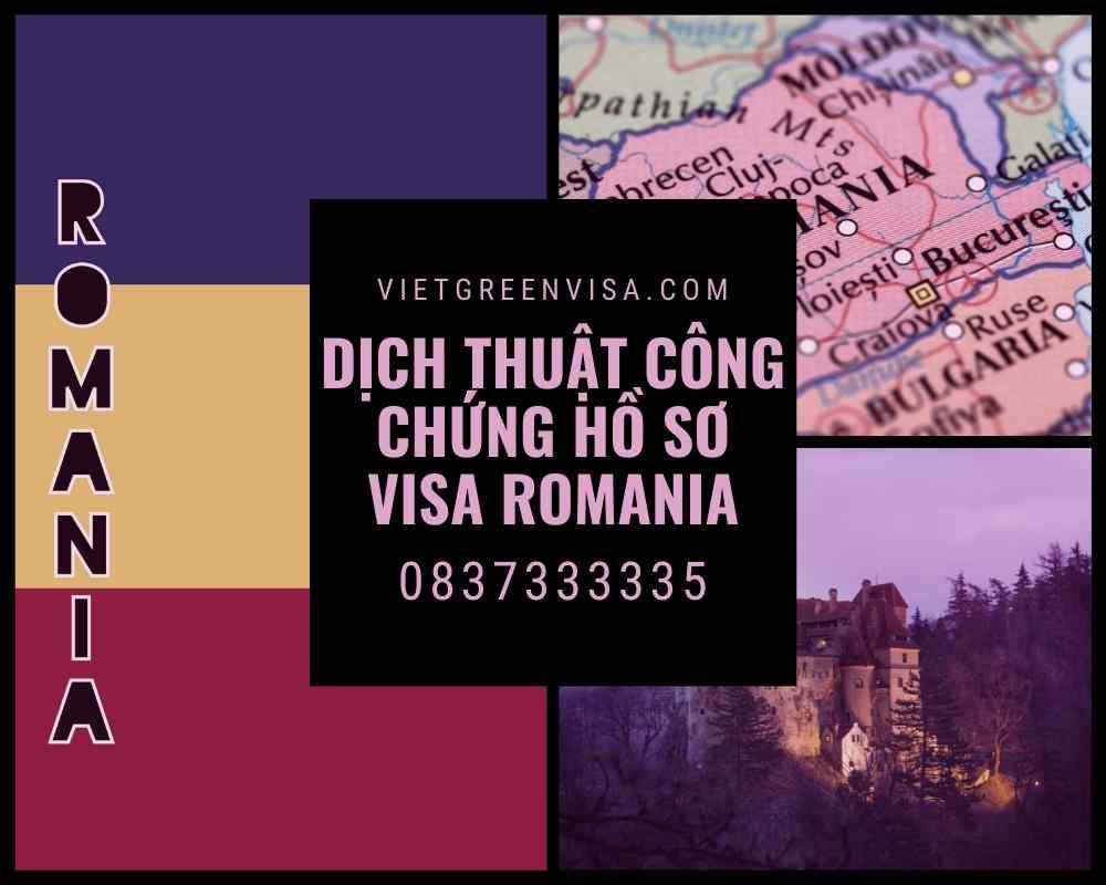 Tư vấn dịch thuật công chứng hồ sơ visa du lịch, du học Romania nhanh rẻ