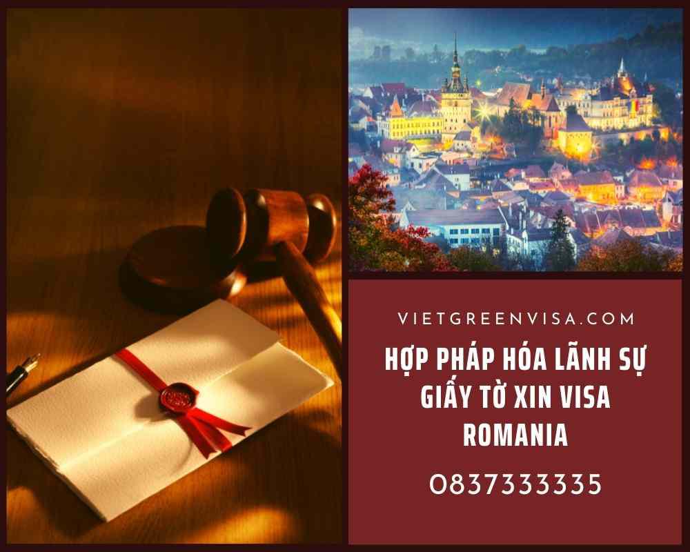 Dịch vụ hợp pháp hoá Lãnh sự giấy tờ sử dụng tại Romania 