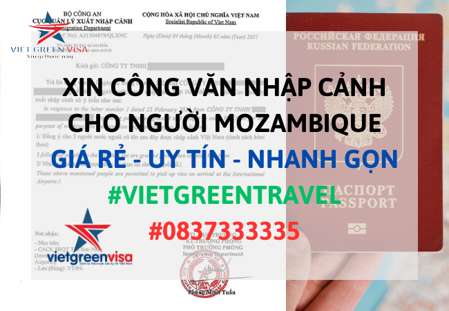Dịch vụ xin công văn nhập cảnh Việt Nam cho người Mozambique