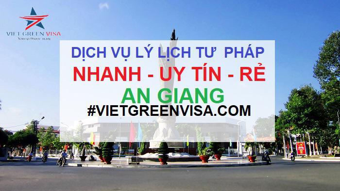 Dịch vụ làm lý lịch tư pháp tại An Giang trọn gói