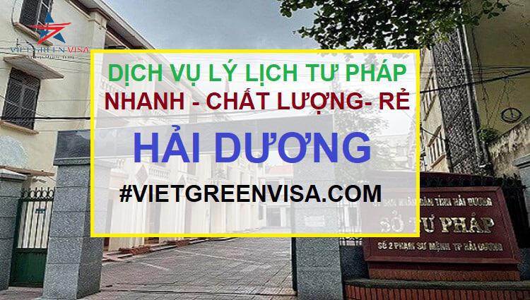 Dịch vụ làm lý lịch tư pháp tại Hải Dương trọn gói