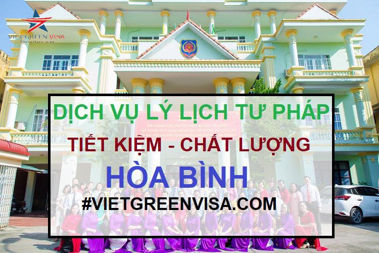 Dịch vụ làm lý lịch tư pháp tại Hòa Bình trọn gói