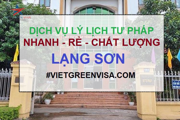 Dịch vụ làm lý lịch tư pháp tại Lạng Sơn trọn gói