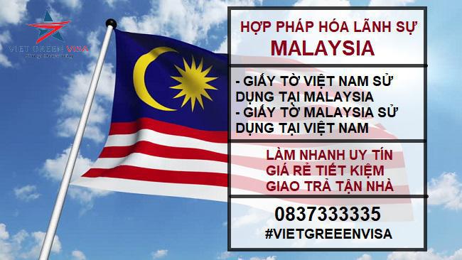 Hợp pháp hóa Lãnh Sự Malaysia trọn gói