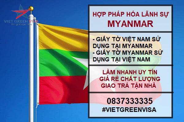 Hợp pháp hóa lãnh sự Myanmar trọn gói uy tín