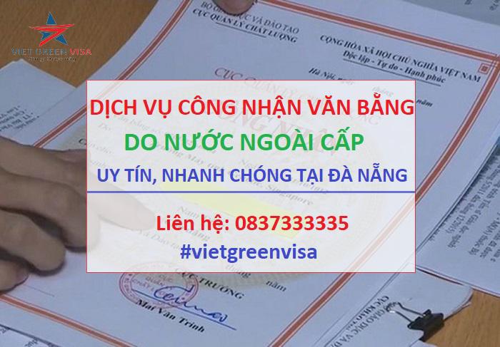 Dịch vụ công nhận văn bằng nước ngoài tại Đà Nẵng