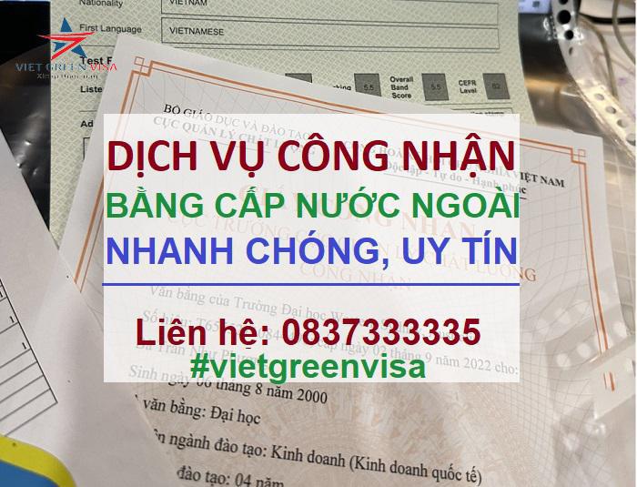 Dịch vụ công nhận văn bằng nước ngoài tại Hải Phòng