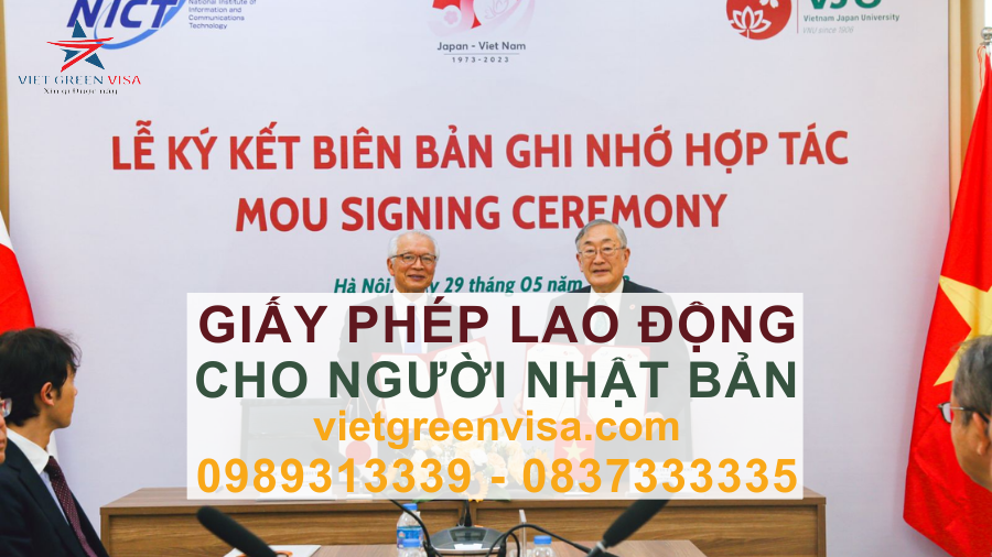 Dịch vụ xin giấy phép lao động cho người Nhật Bản nhanh