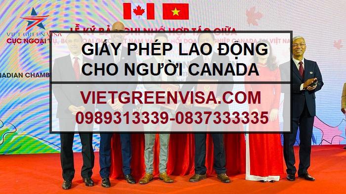 Dịch vụ xin giấy phép lao động cho người Canada uy tín