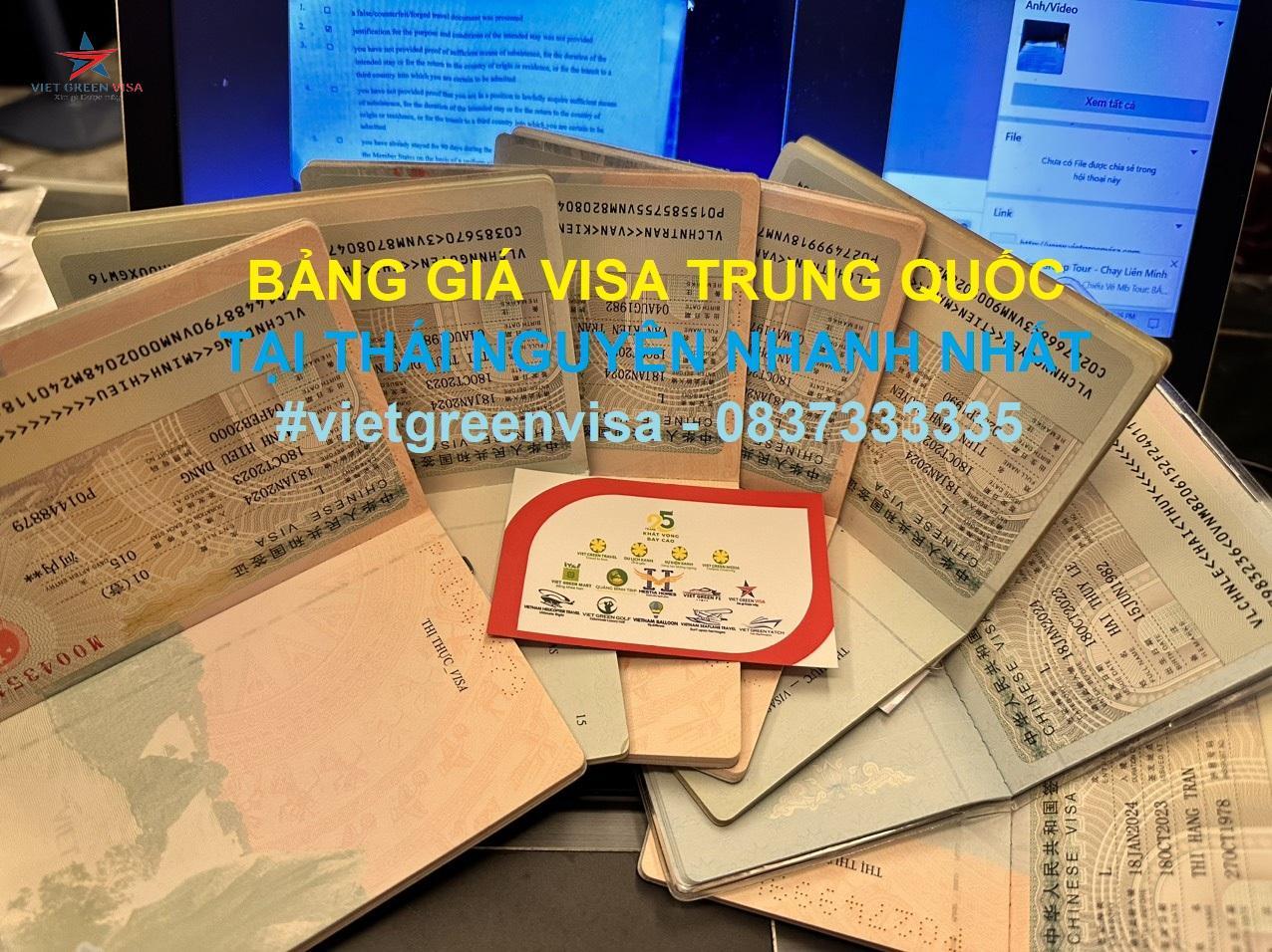 Dịch vụ xin visa Trung Quốc tại Thái Nguyên nhanh nhất