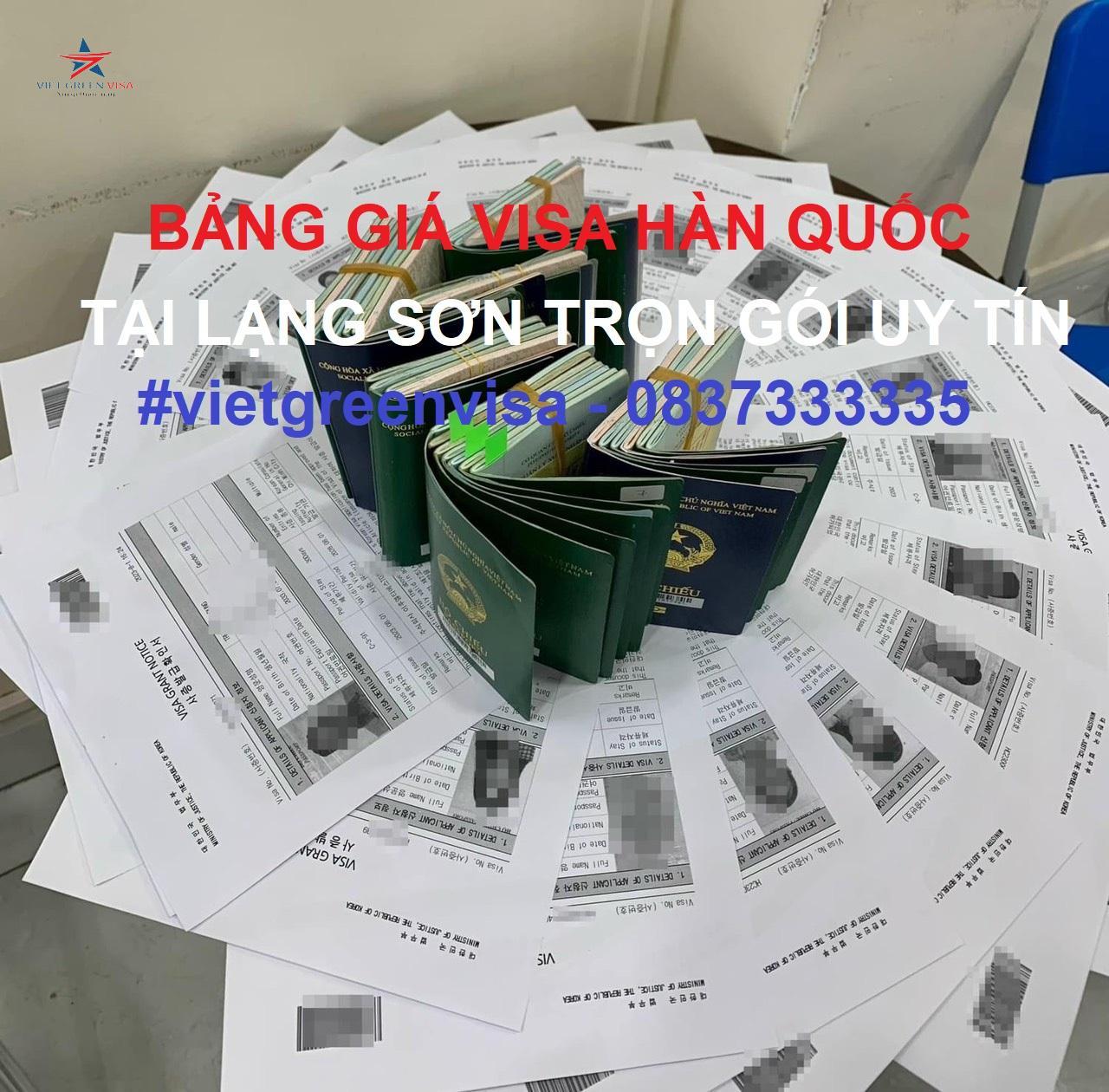 Dịch vụ xin visa Hàn Quốc tại Lạng Sơn uy tín