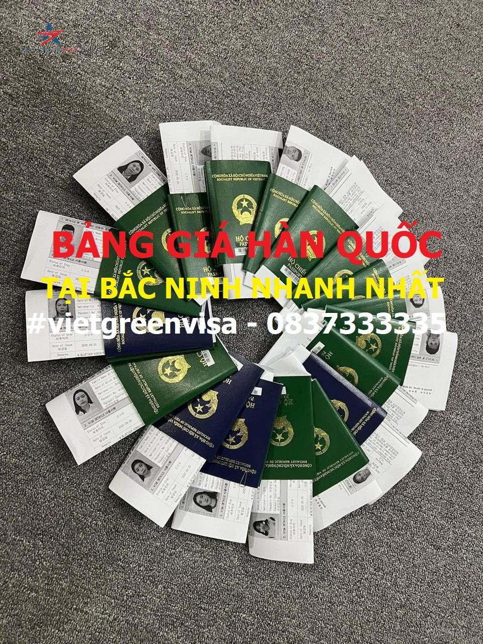 Dịch vụ xin visa Hàn Quốc tại Bắc Ninh-nhanh nhất