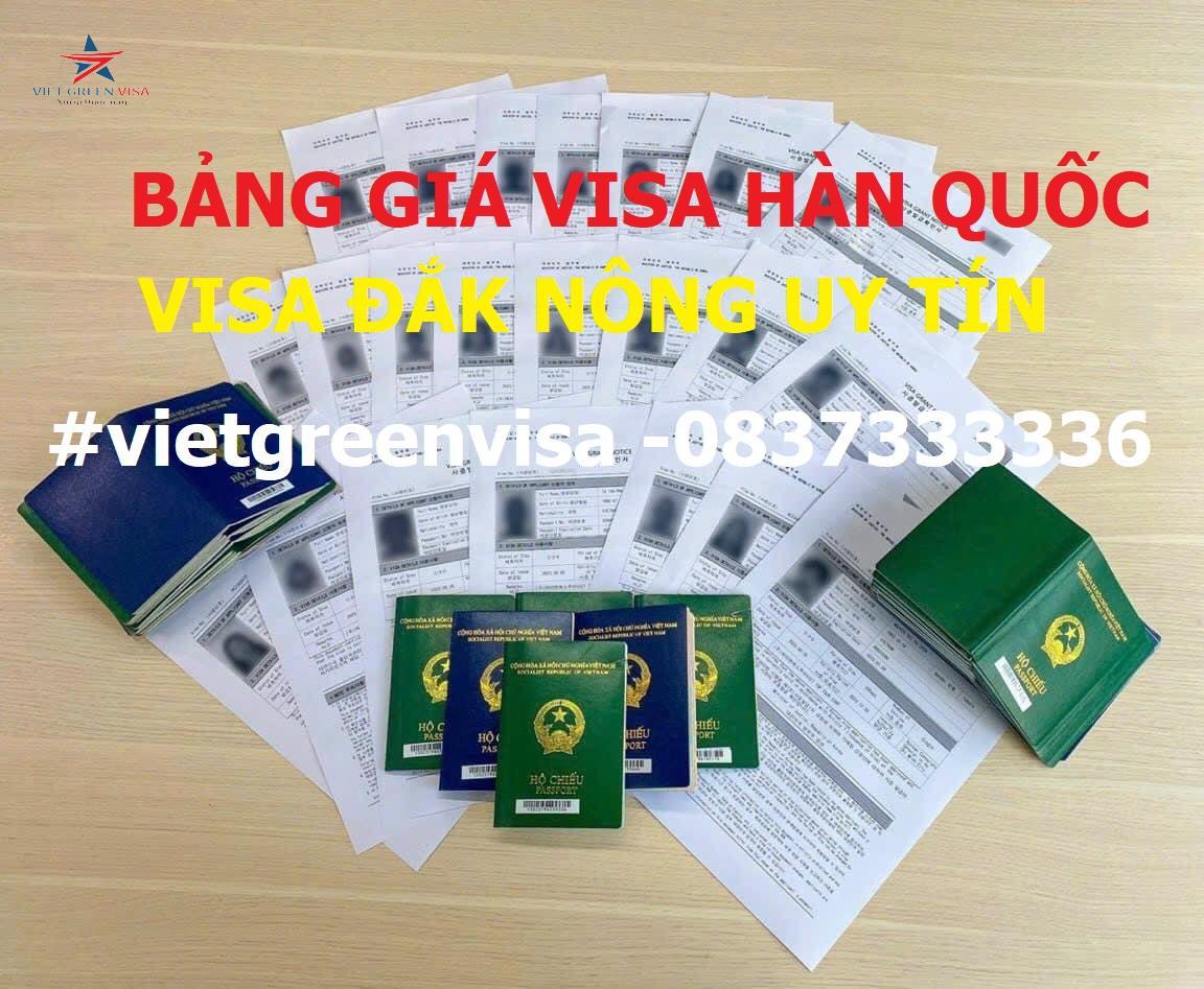 Dịch vụ xin visa Hàn Quốc tại Đắk Nông giá chuyên nghiệp