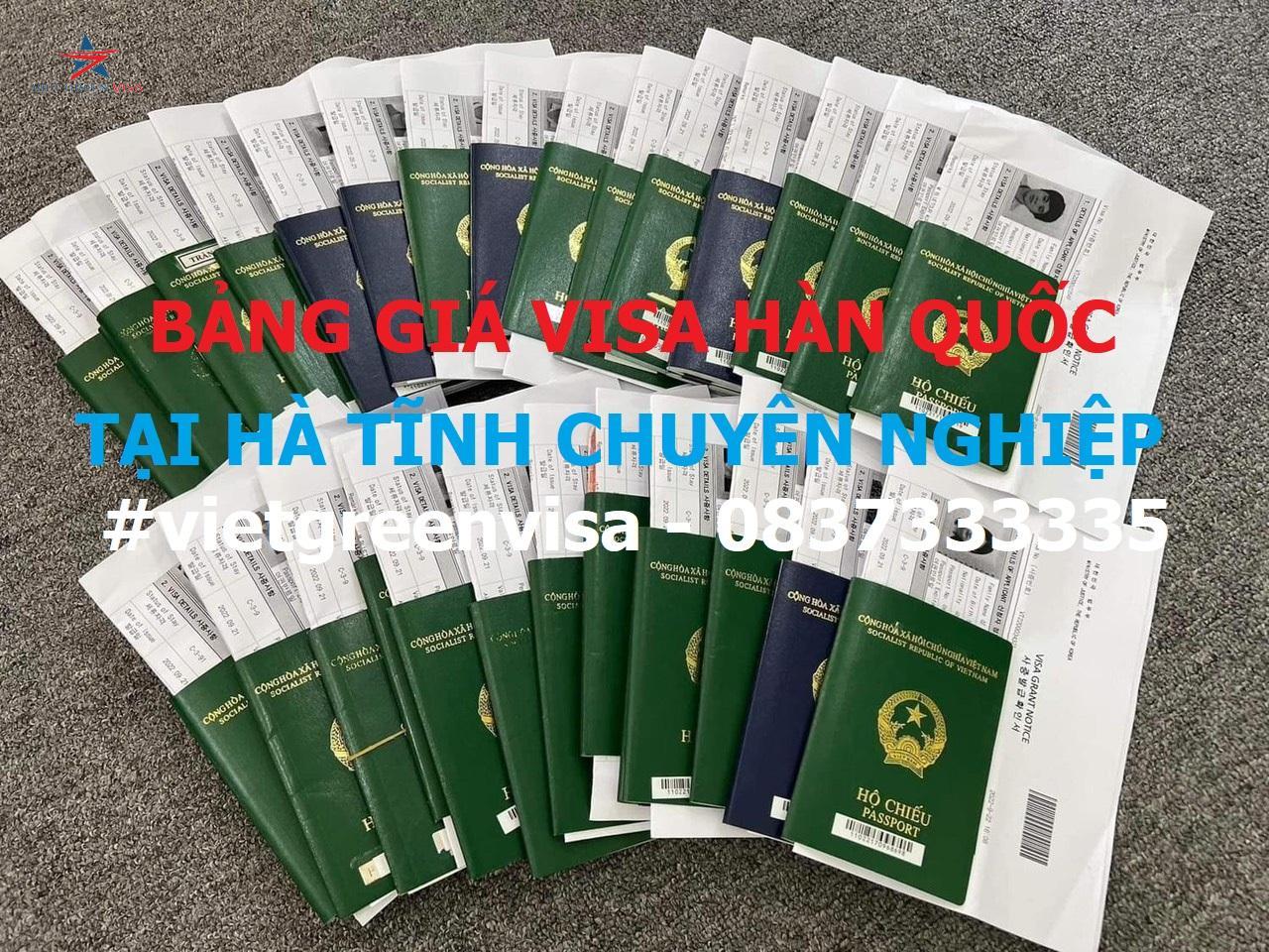 Dịch vụ xin visa Hàn Quốc tại Hà Tĩnh nhanh nhất