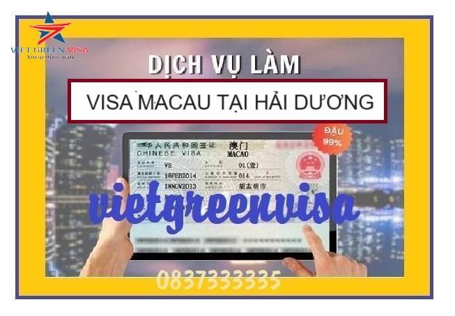 Dịch vụ xin visa Macao tại Hải Dương chất lượng