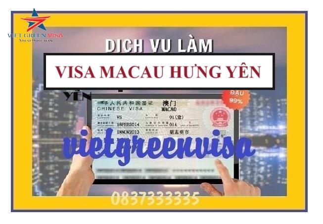 Dịch vụ Visa Macau Hưng Yên giá rẻ