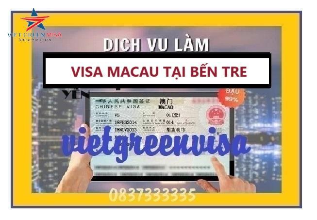 Dịch vụ làm Visa Macau tại Bến Tre nhanh gọn