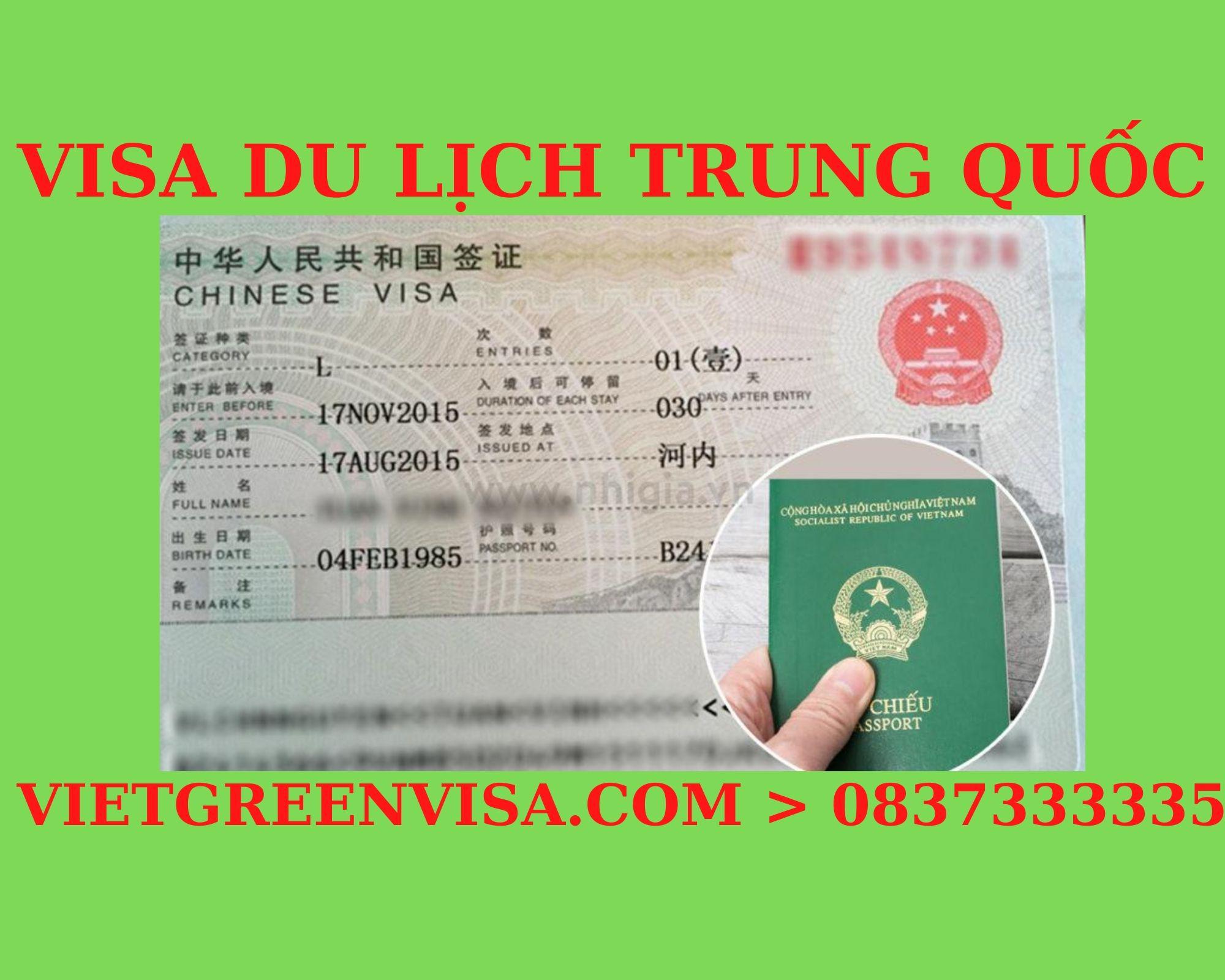 Dịch vụ visa Trung Quốc đi du lịch uy tín. Viet Green visa